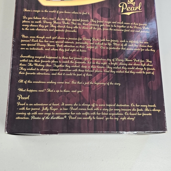 Disney Doll Pirates Of Caribbean Collectable Pearl Attractionistas 12" Authentic - Picture 15 of 15